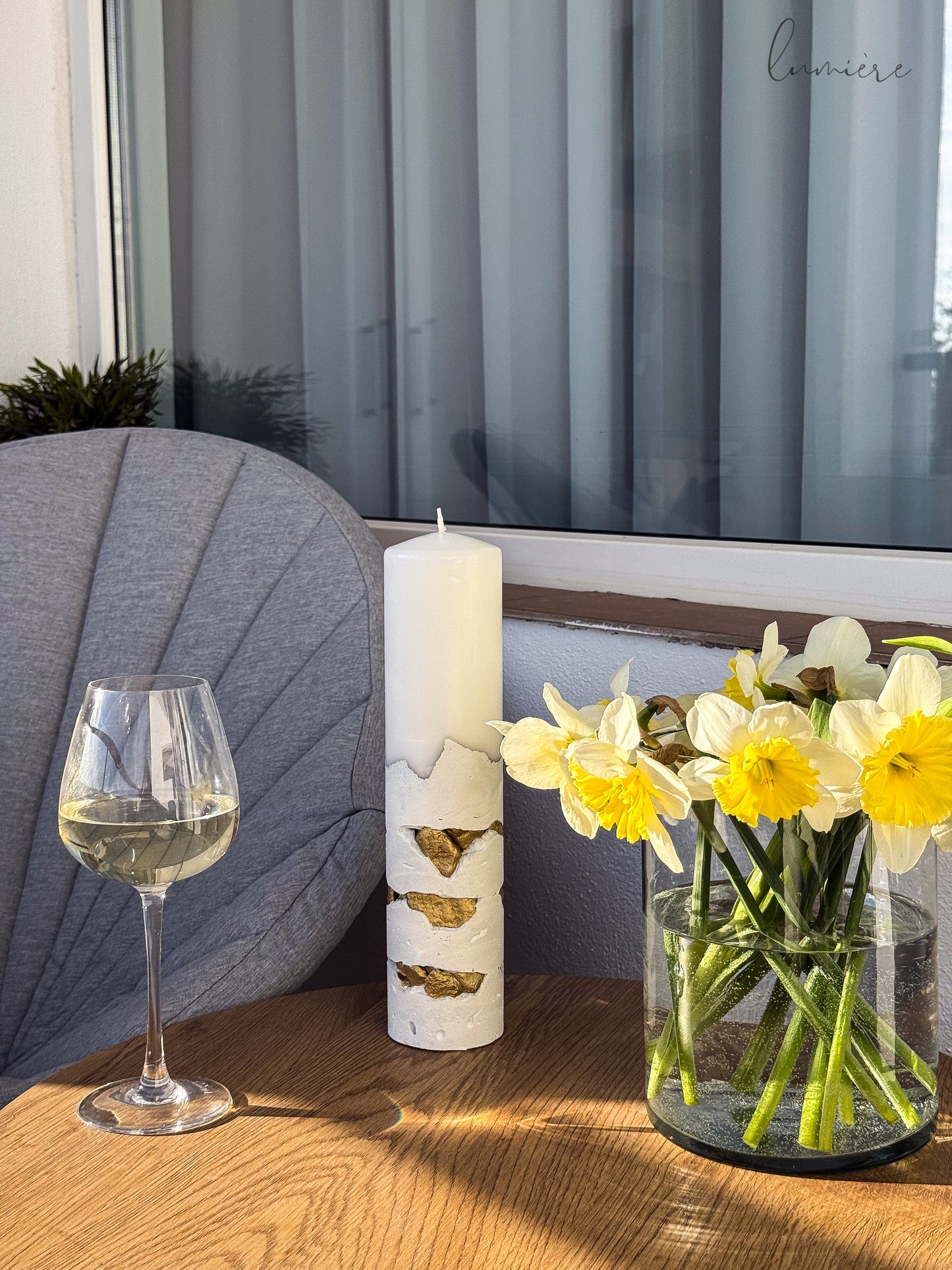 Éclat Pur Blanc Concrete Candle