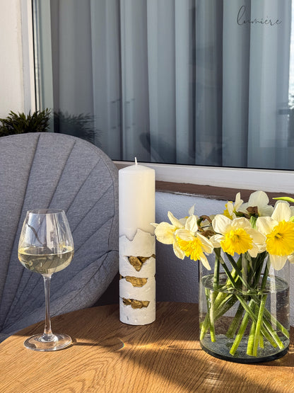 Éclat Pur Blanc Concrete Candle