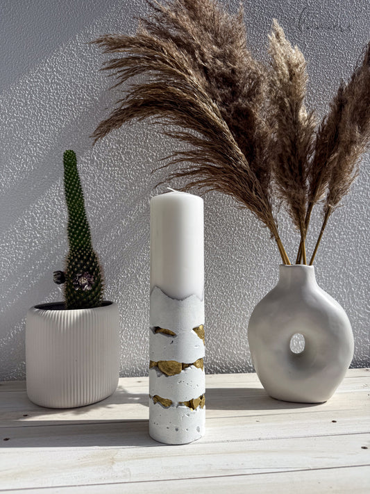 Éclat Pur Blanc Concrete Candle