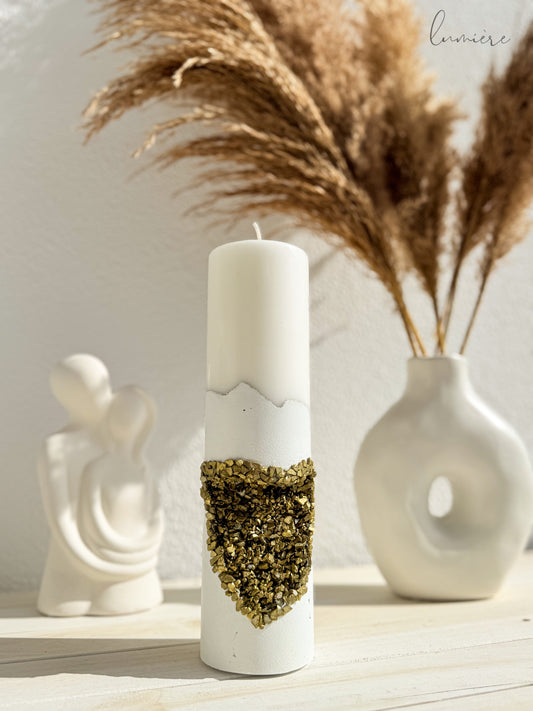 Soleil Pur Blanc Concrete Candle