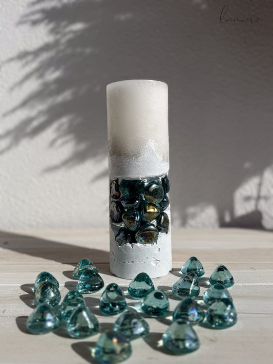 Azur Pur Blanc Concrete Candle
