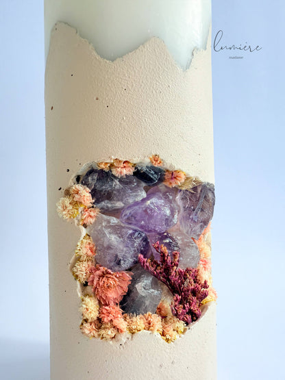 Lumânare de lux Améthyste Nude Essence – din ciment handmade