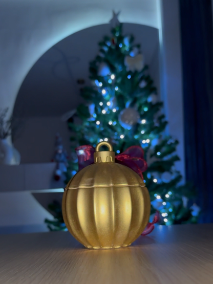 Lumânare în formă de glob ceramic pentru Crăciun