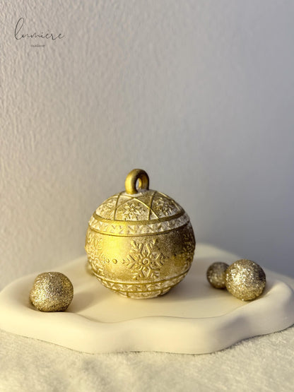 glob ceramic elegant cu ceara de soia