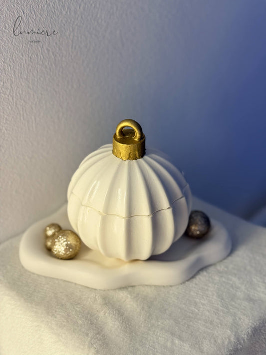 glob ceramica cu lumanare mare