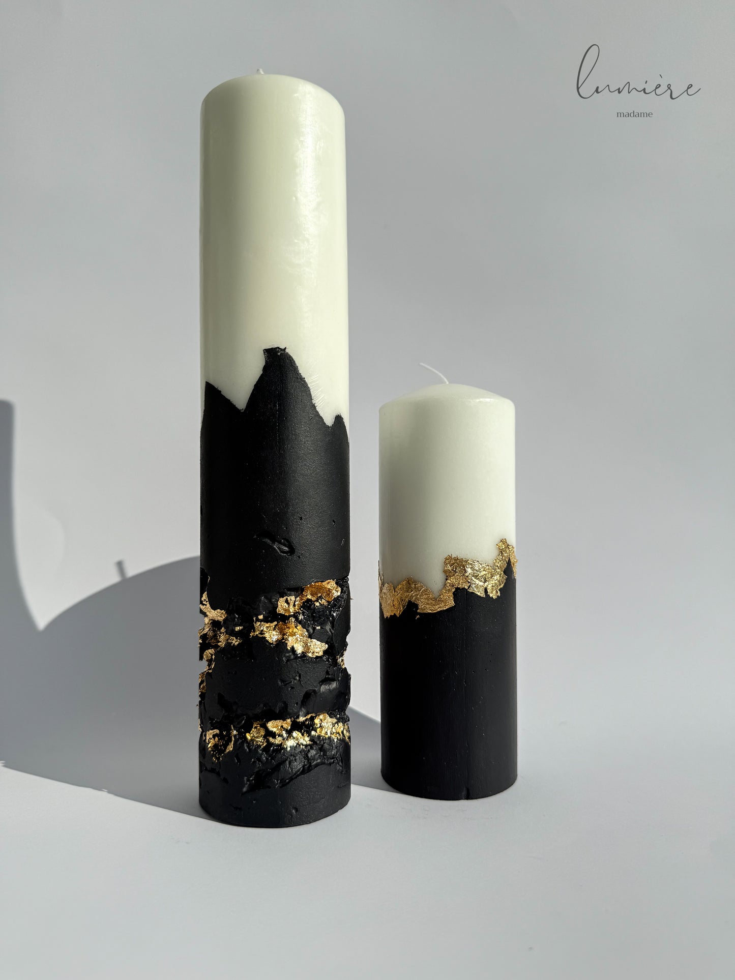 Lumânare de lux Éclipse Noir Élégance – din ciment handmade