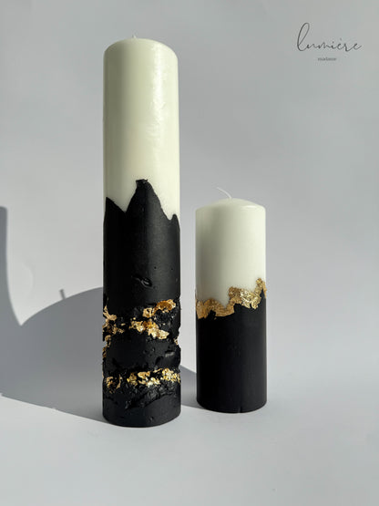 Lumânare de lux Éclipse Noir Élégance – din ciment handmade