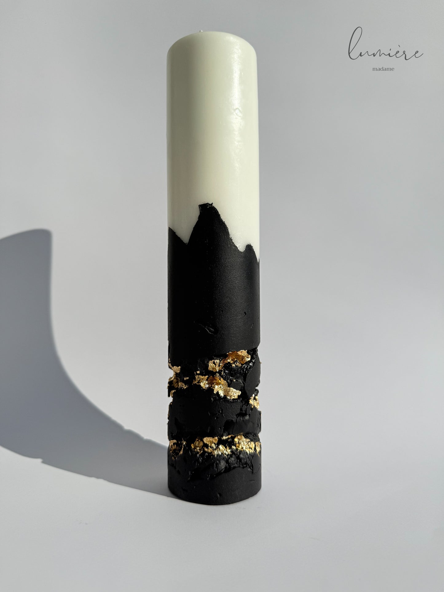 Lumânare de lux Obsidian Noir Élégance – din ciment handmade
