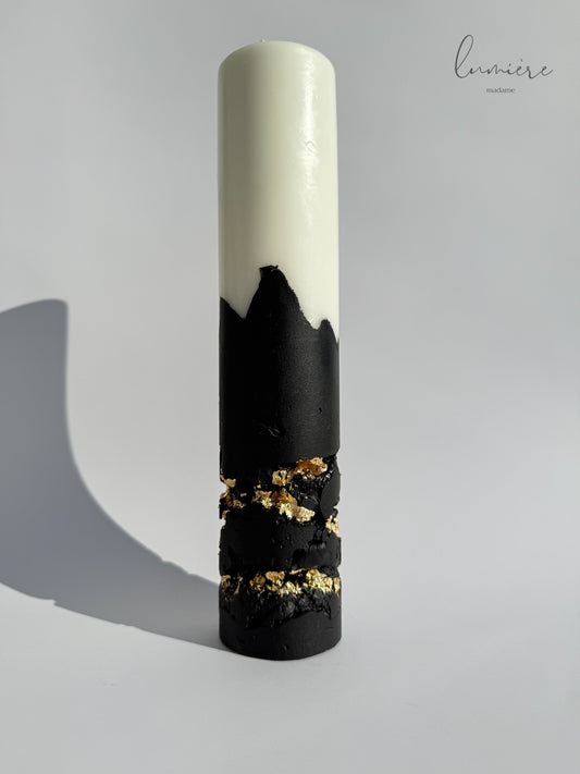 Lumânare de lux Obsidian Noir Élégance – din ciment handmade