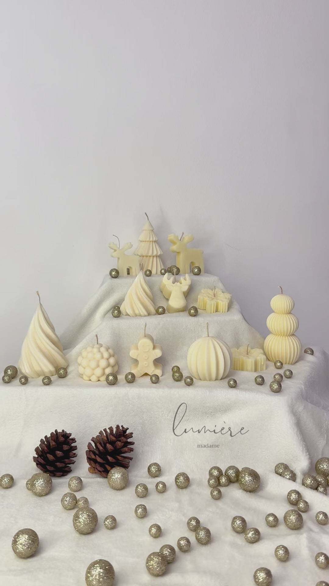 colectie lumanari de craciun din soia 