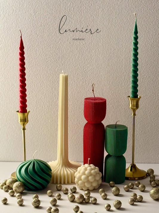 set lumanari de craciun de lux, premium, pentru masa si decor